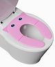 SARVANGAH Plastic Portable Baby Toilet Seat Foldable Western Kids Potty Trainer Cover Toddler Boys Girls Travel (Pink)