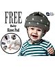 Ortis Adjustable Cushioned Baby Safety Helmet  with Elbow & Knee Protection Pads (Color and Print May Vary)