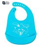 Ortis Adjustable Snap Button Bib With Crumb Catcher - Blue (Print May Vary)