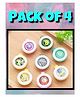 Ortis Reusable Mosquito Repellent Badge Pack of 4 - Colour & Print May Vary