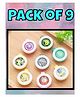 Ortis Reusable Mosquito Repellent Badge Pack of 9 - Colour & Print May Vary