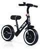 Kids Lightweight Pedal Free Balance Bike - Black| Adjustable Seat Height| Foot to Floor| Builds Balance & Coordination| Activity Gift for Boys & Girls