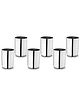 Wonderchef Venice Stainless Steel Glass Set of 6 Classic Design and Gloss Finish-Silver