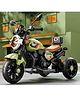 JN Creations 6V Battery Operated Ride On Yamaha RX-100 Bike for Kids with Foot Accelerator & Brake (GREEN)