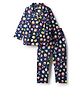 Babyhug Cotton Knit Full Sleeves Co-ords Night Suit with Heart Print - Navy Blue
