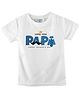 FFlirtygo Fathers Day Theme Cotton Half Sleeves Love You Papa Text Printed Tee - White