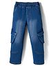 Pine Kids Denim Woven Full Length Washed Jeans - Blue