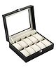 COZY VIBES Watch Box Organizer 10 Slots Wrist Watch Display Box Storage Holder Organizer Watch Case Jewelry Dispay Watch Box Watches Display Storage Box Case Holder- PACK OF 1- COLOR MAY VARY