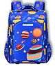 Little Surprise Box Space Planets Theme Backpack Blue - 15 Inches