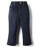 Noddy Solid Bell Bottom Boot Cut Pant - Navy Blue