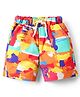 Babyhug Cotton Woven Abstract Printed Swimming Trunk - Multi Colour