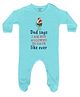 FFlirtygo Fathers Day Theme Cotton Full Sleeves Dad Says I Am Not Allowed To Date Like Ever Printed Romper - Turquoise