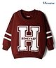 Honeyhap Premium  100% Cotton Knit Full Sleeves T-Shirt With Bio Finish & Brand Name Graphic - Rocky Road
