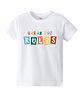 KAVEE Pure Cotton Half Sleeves Break The Rules Text Printed Bio Washed Tee - White
