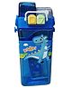 Cots and Cuddles Cute Cartoon Design 2-Way Sipper Water Bottle for Kids 520ml, Leak-Proof & BPA-Free (Dino)