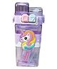Cots and Cuddles Cute Cartoon Design 2-Way Sipper Water Bottle for Kids 520ml, Leak-Proof & BPA-Free (Unicorn)