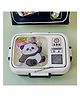 Cots and Cuddles Panda Design 3-Compartment 750ml Lunch Box with 70ml Salad Cup and Cutlery for Kids