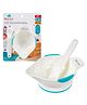 Cots and Cuddles Anti Skid BPA Free Grinding Mashable Feeding Bowl with Spoon for Kids (Random Color)