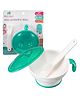 Cots and Cuddles Anti Skid BPA Free Grinding Mashable Feeding Bowl with Spoon and Lid for Kids (Random Color)