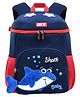 Cots and Cuddles Cute Baby Shark Design Lightweight Backpack for Toddler Boys and Girls  Perfect for Preschool & Outings (Navy Blue) - Height 12 Inches