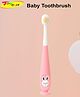 Joy Buzz Baby Toothbrush I Supersoft Bristles & Section Cup Base Tooth Brush for Kids/Babies/Toddlers - Pink