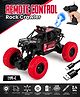 Fiddlerz Remote Control Car for Kids 4WD Rock Crawler Monster Truck with Mist Spray Effect Off-Road Climbing RC Car for Boys and Girls Age 4+ (Red)