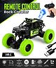 Fiddlerz Remote Control Car for Kids 4WD Rock Crawler Monster Truck with Mist Spray Effect Off-Road Climbing RC Car for Boys and Girls Age 4+ (Green)