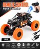 Fiddlerz Remote Control Car for Kids 4WD Rock Crawler Monster Truck with Mist Spray Effect Off-Road Climbing RC Car for Boys and Girls Age 4+ (Orange)