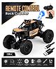 Fiddlerz Remote Control Car for Kids 4WD Rock Crawler Monster Truck with Mist Spray Effect Off-Road Climbing RC Car for Boys and Girls Age 4+ (Golden)