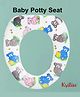 Kritiu Baby Printed Training Seat Toddler Toilet Pot Comfortable Safe Cushioned Potty Seat for Western Toilet - Print May Vary
