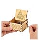 Fusked Happy Birthday Wooden Music Box  Hand Crank Vintage-Style  6.5 cm  Gift for All Ages