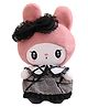FUSKED My Melody Plush Soft Toy Rabbit for Kids - Cute, Washable, Safe - Helps baby sleep Grey & Pink - Height 25 cm
