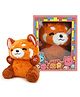 Fusked Breathing Fox Soft Toy  30 cm  Orange Plush Cuddle Pillow with Soothing Breath & Music for Babies