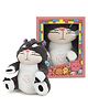Fusked Breathing Lucifer Cat Soft Toy  30 cm  Musical & Sensory Plush Toy for Baby Boys & Girls  Washable Baby Gift
