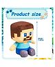 FUSKED Minecraft Steve Plush Soft Toy  25 cm  Soft & Washable Video Game Collectible Toy for Kids - Height 25 cm