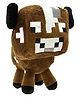 FUSKED Minecraft Cow Brown Plush Soft Toy  20 cm  Soft & Washable Collectible Plushie for Kids & Fans  Birthday Gift - Height 20 cm