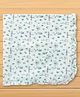 CUCUMBER Interlock Knit Towel With Bee Print L 81 x B 81 cm - Light Blue