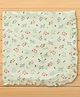 CUCUMBER Interlock Knit Towel With Floral Print L 81 x B 81 cm - Light Green