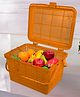 Go Hooked Multipurpose Storage Basket with Snap Lock Perfect for storing Baby Essentials (Orange)