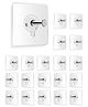 Go Hooked 20pcs Self Adhesive Hooks | Wall Hooks |No-Drilling Waterproof Screw Free Stickers| Transparent Hanging Hooks for Keys Bathroom Shower Home