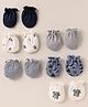 Ben Benny Interlock Knit Mittens with Animal Print Pack of 6 - Multicolor