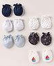 Ben Benny Interlock Knit Mittens with Stripe Heart & Star Print Pack of 6 - Multicolor
