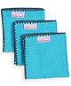 Mumma's Touch Organic Bamboo Baby Towel Face Cloth - Aqua - Pack of 3