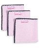Mumma's Touch Organic Bamboo Baby Towel Face Cloth - Pink - Pack of 3