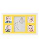 Babies Bloom Baby White Clay Baby Impression Kit Frame Baby Memory Keepsake Frame (Yellow)