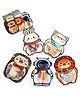 Birthday Popper Animal-Astronaut Ziplock Standy Pouches as Birthday Return Gifts - Set of 25 | Cartoon Design Gift Bags for Kids | Reusable Waterproof Design Food-Grade Gift Wraps for Picnics & Treats