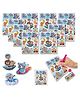 Birthday Popper UFO Animals DIY Diamond Painting Stickers Kit as Birthday Return Gifts -Set of 10 Colorful Craft Stickers with Accessories for Kids - Creative Fun Art Activity for Holidays or Travel