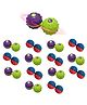 Birthday Popper 3D Luminous Spin Ball - Set of 15 as Birthday Return Gifts - Glow in The Dark Gravity Ball Toy for Stress Relief - Fingertip Rotation Gyro for Kids