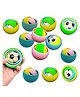 Birthday Popper 3D Rainbow Football Spinning Toy as Birthday Return Gifts - Set of 12 - Multicolor Gyro Balls - Fun & Engaging Toy for Kids as Game Prizes