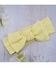 Little Miss Cuttie Smooth Fabric  Bow Designed Headband - Yellow